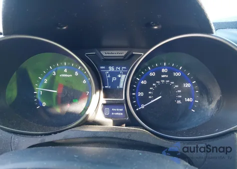 2013 Hyundai Veloster Turbo W/Blue from USA, damaged, VIN KMHTC6AE1DU151635